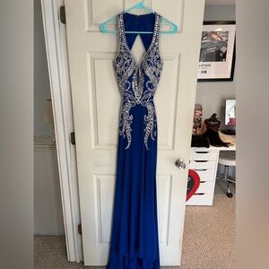 Blue prom dress